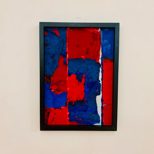 Bild „Blau-Rot“ Maxi (32 x 23 cm)