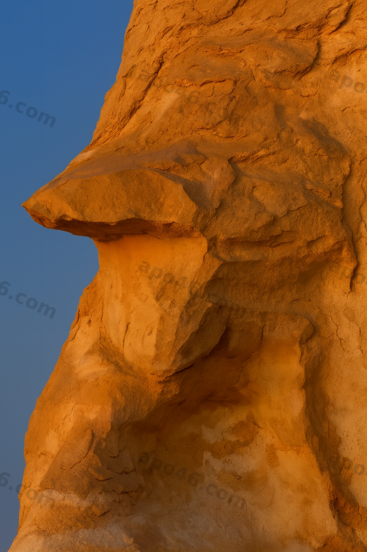 "Roter Stein, Blauer Raum" Nr° 05 (30 x 40 cm)