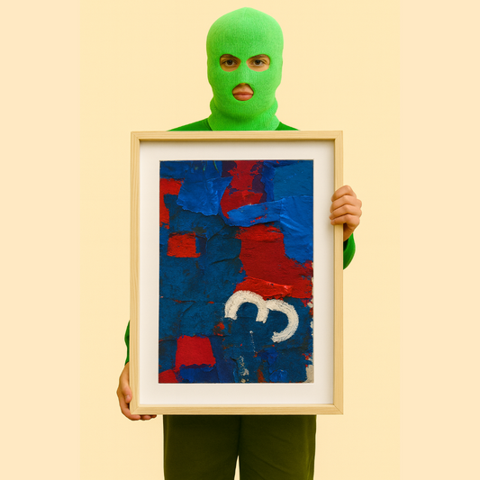 Bild "Blau-Rot" Nr°3 (50 x 70 cm)