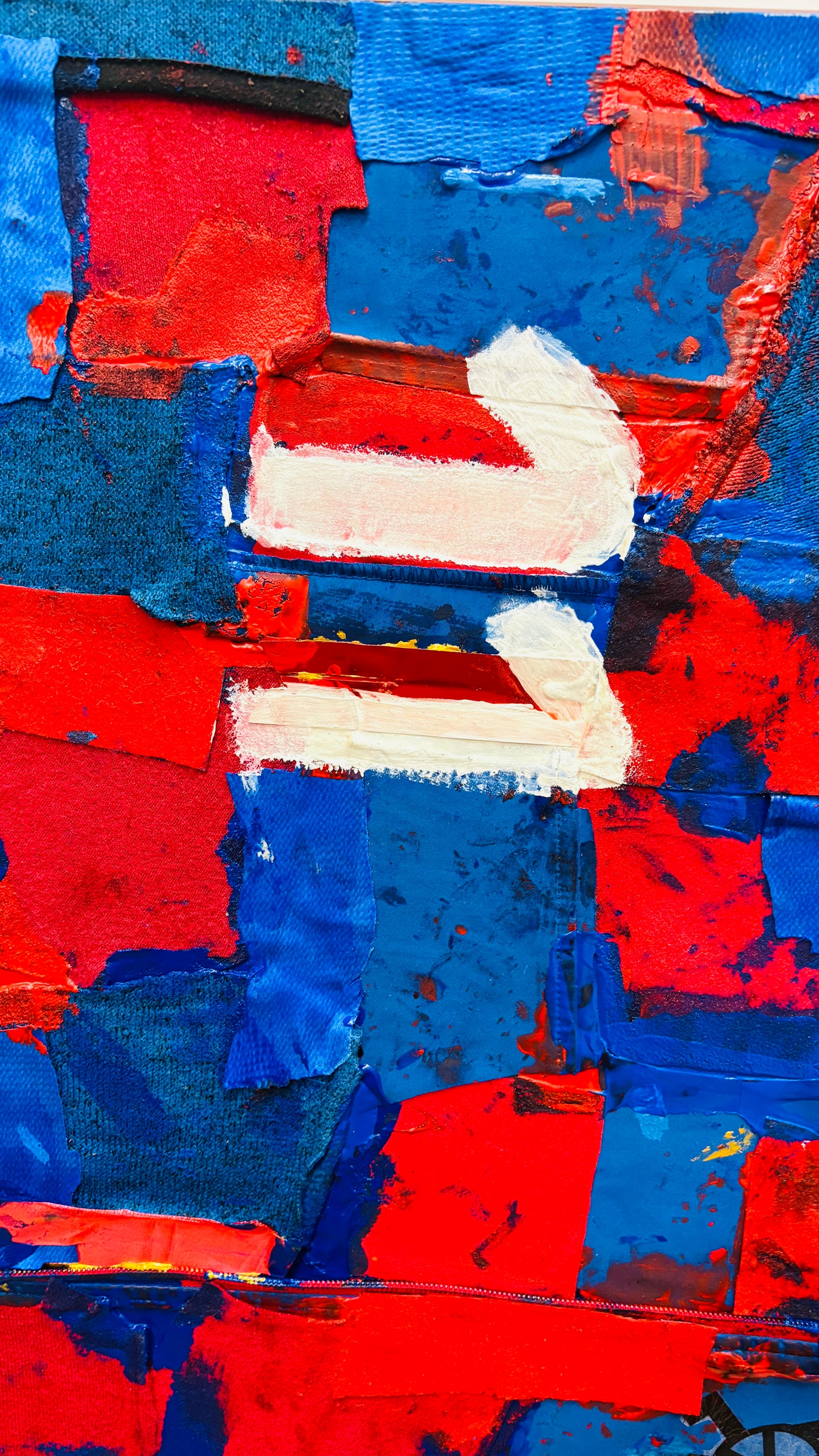 Bild "Blau-Rot" Nr°11 (50 x 70 cm)
