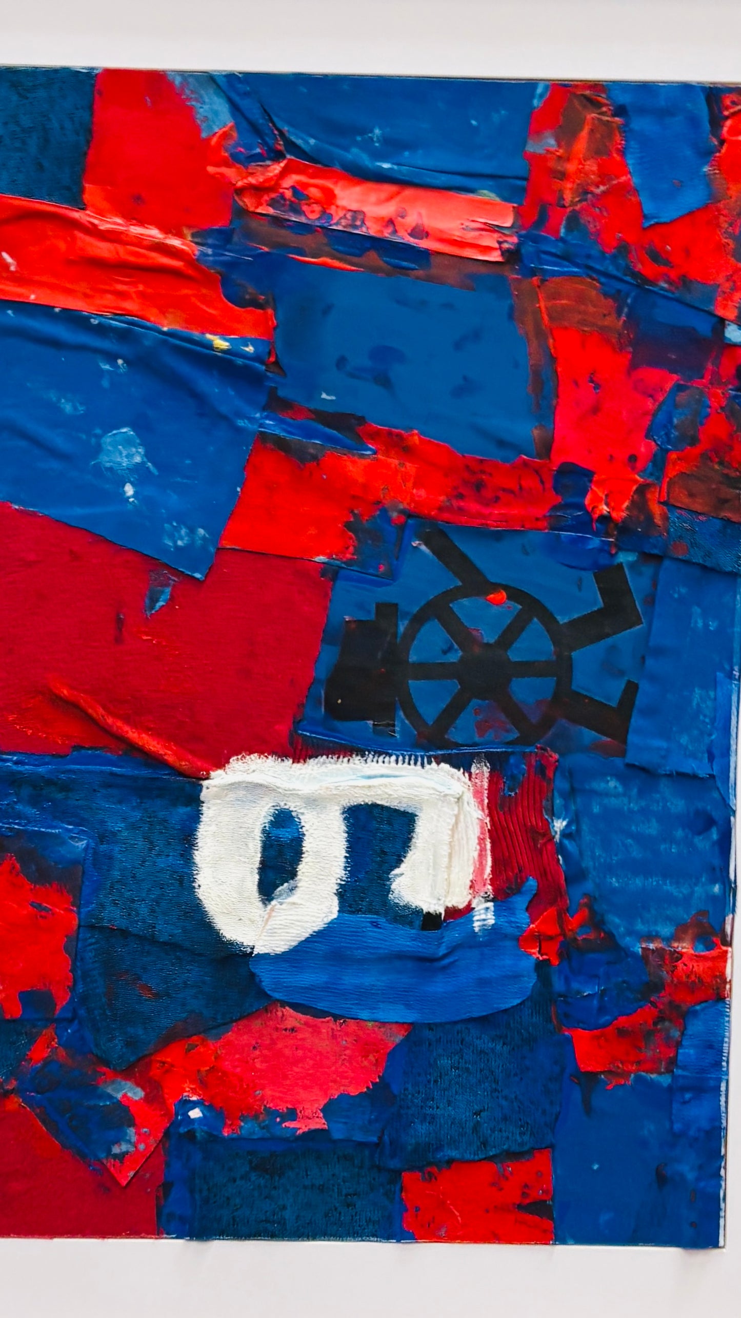 Bild "Blau-Rot" Nr°9 (50 x 70 cm)