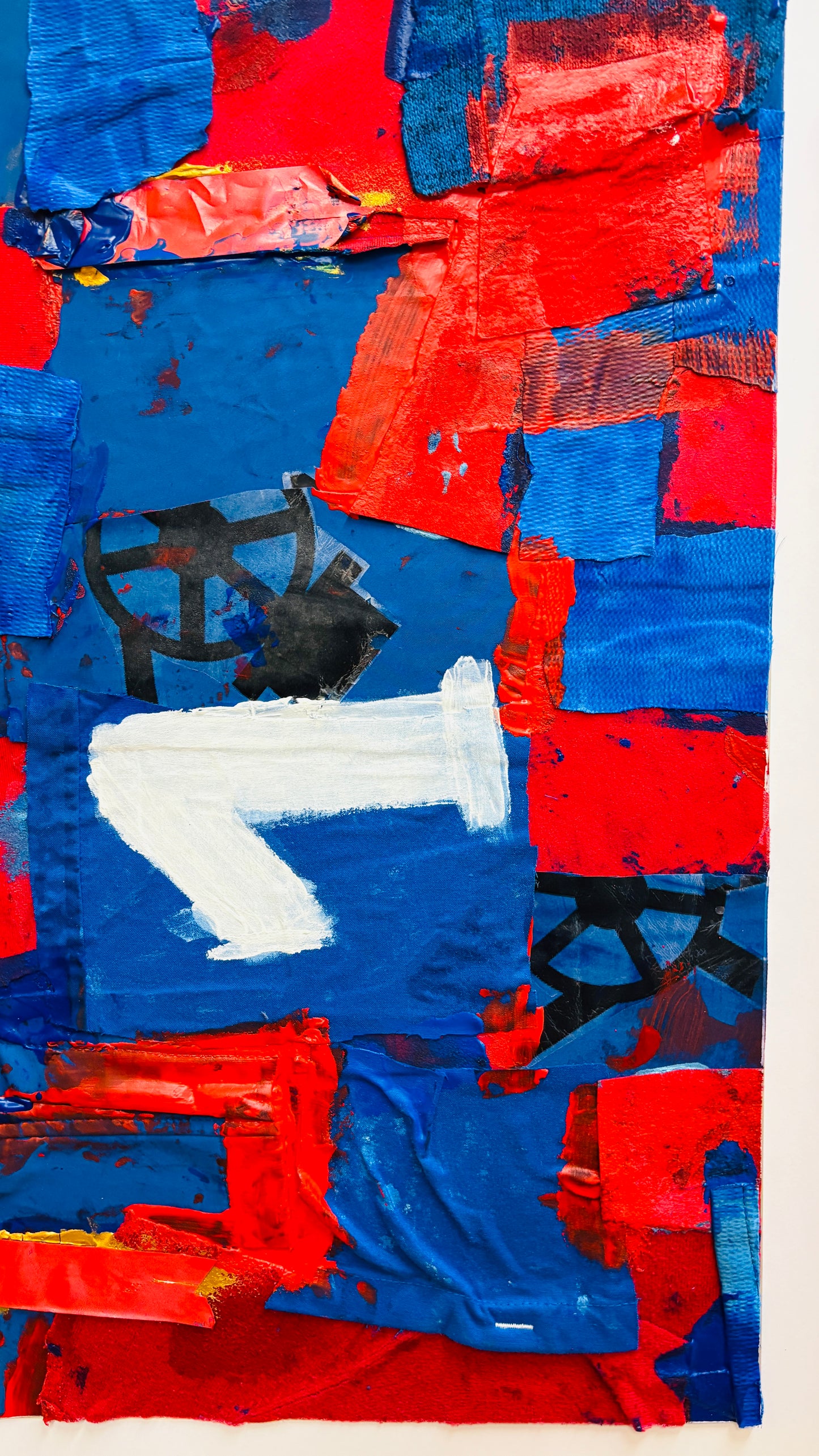 Bild "Blau-Rot" Nr°1 (50 x 70 cm)