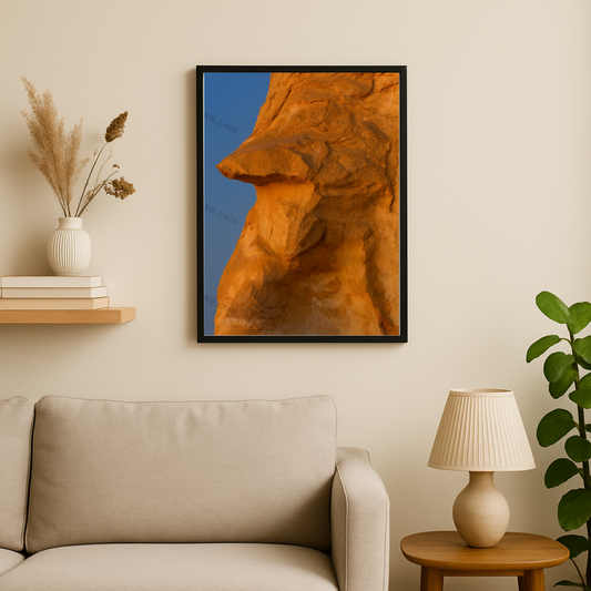 "Roter Stein, Blauer Raum" Nr° 05 (30 x 40 cm)