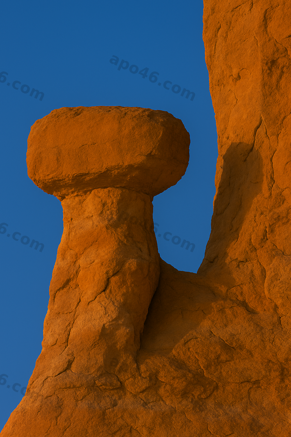 "Roter Stein, Blauer Raum" Nr° 09 (30 x 40 cm)