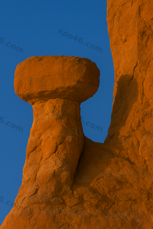 "Roter Stein, Blauer Raum" Nr° 09 (30 x 40 cm)