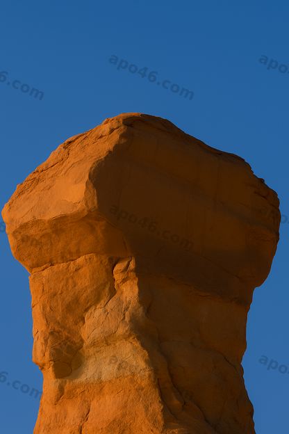 "Roter Stein, Blauer Raum" Nr° 03  (30 x 40 cm)