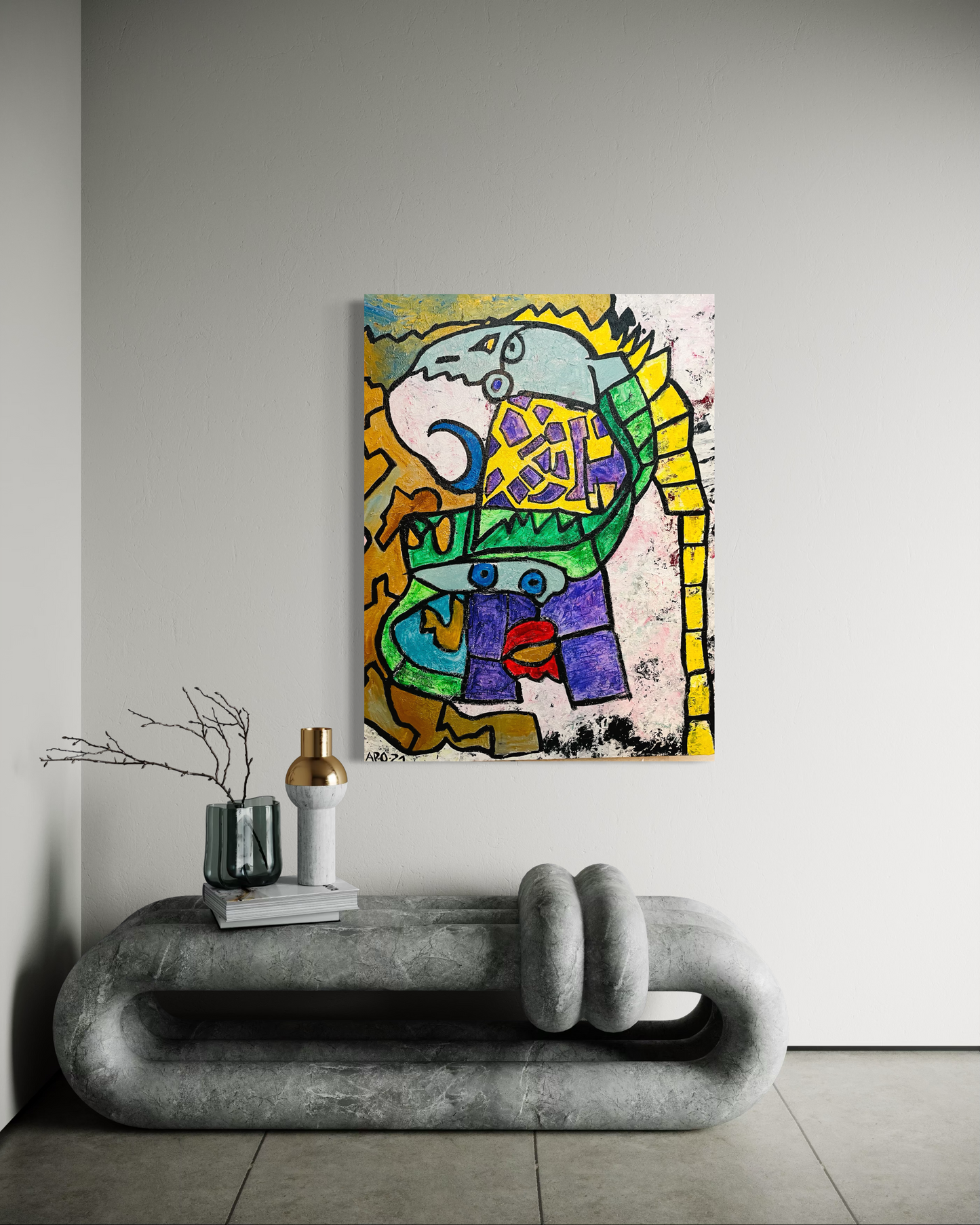 Bild „Schlangenmensch“ (120 x 90 cm)