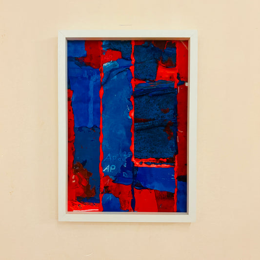 Bild „Blau-Rot“ Maxi (32 x 23 cm)