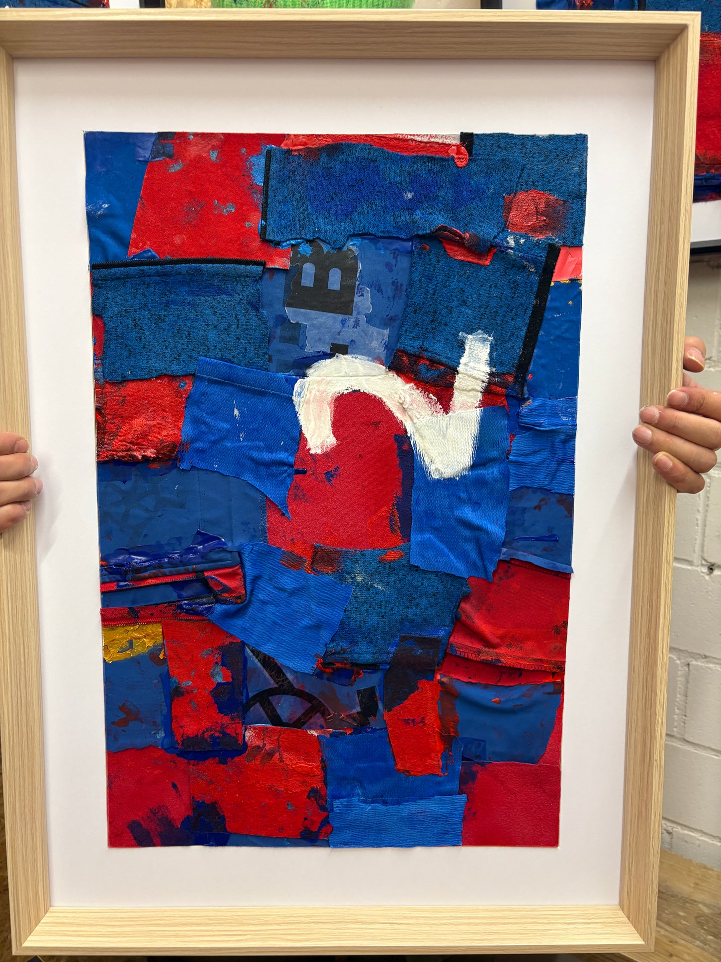 Bild "Blau-Rot" Nr°2 (50 x 70 cm)