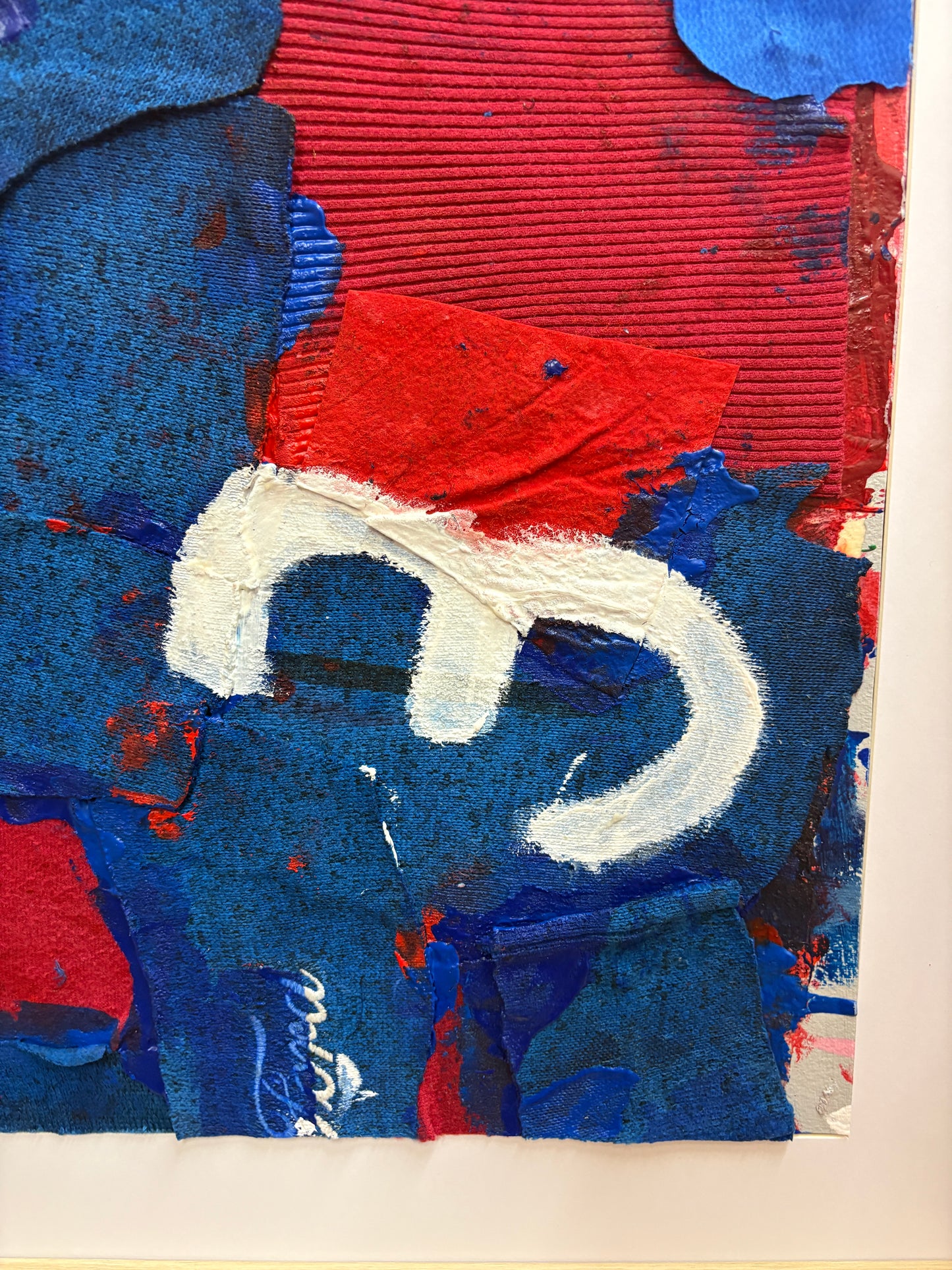 Bild "Blau-Rot" Nr°3 (50 x 70 cm)