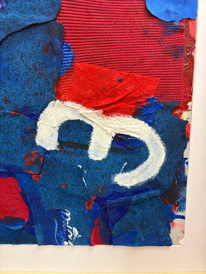 Bild "Blau-Rot" Nr°3 (50 x 70 cm)