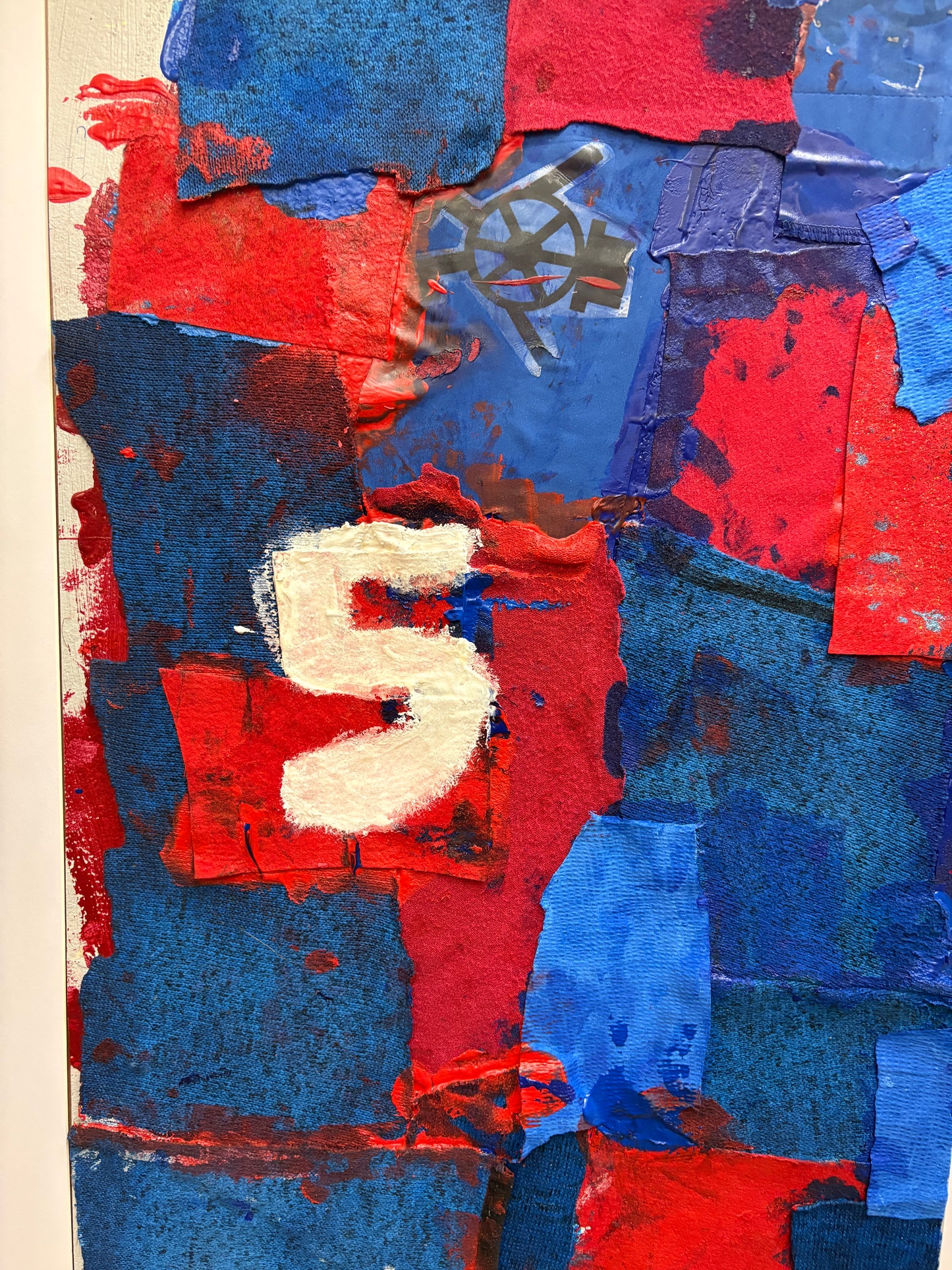 Bild "Blau-Rot" Nr°5 (50 x 70 cm)
