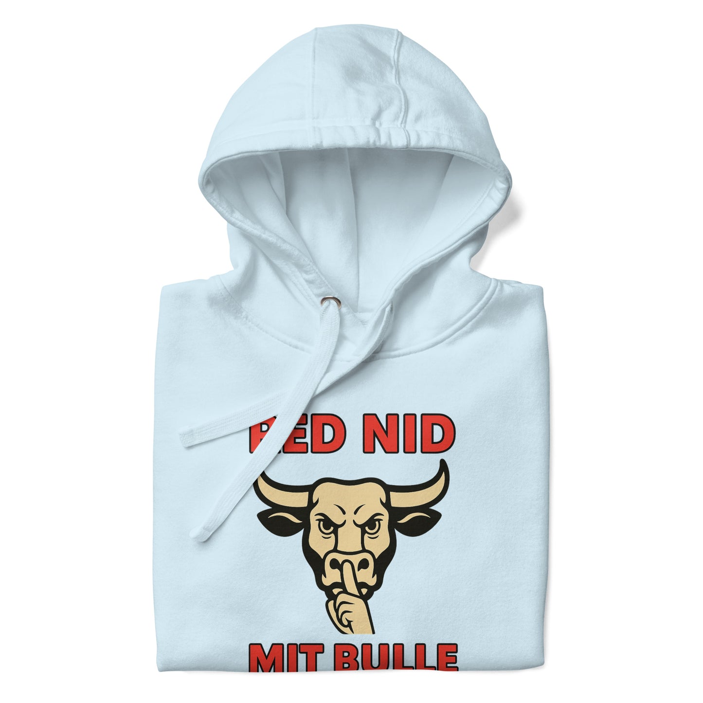 "Red nid mit Bulle" Unisex-Kapuzenpullover