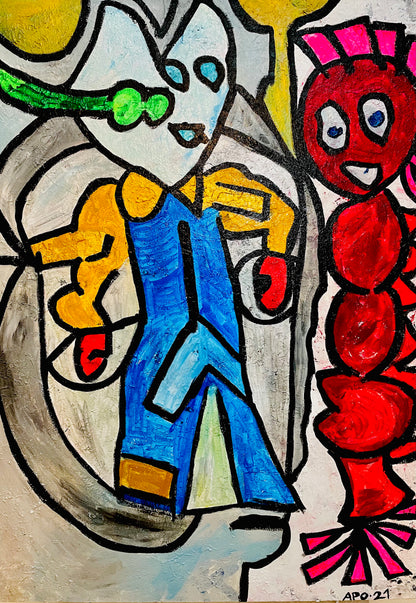 Bild „Der Krieger“ (120 x 90 cm)