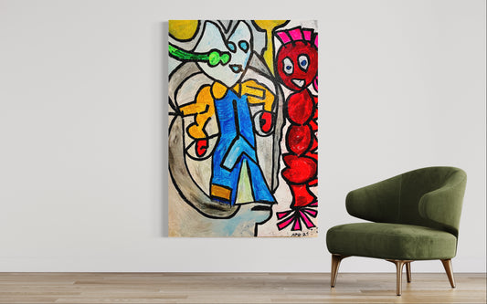 Bild „Der Krieger“ (120 x 90 cm)