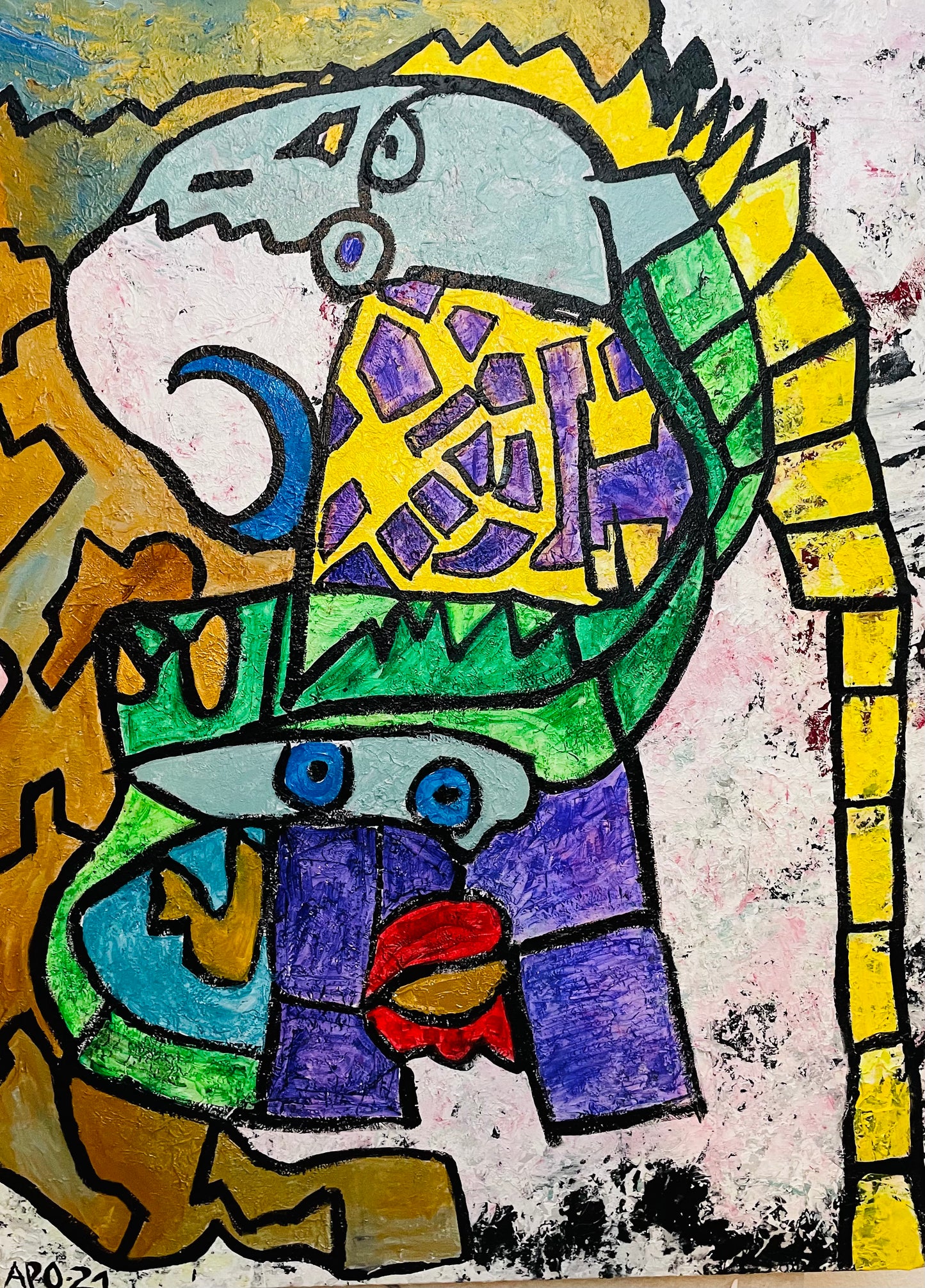 Bild „Schlangenmensch“ (120 x 90 cm)